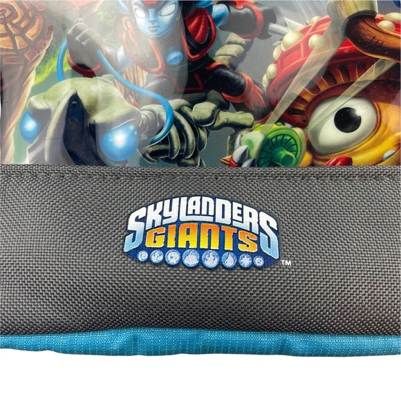 Skylanders Giants Mini Kids Toy BackPack Blue/Gray Collector Zipper Single Strap - Picture 3 of 8